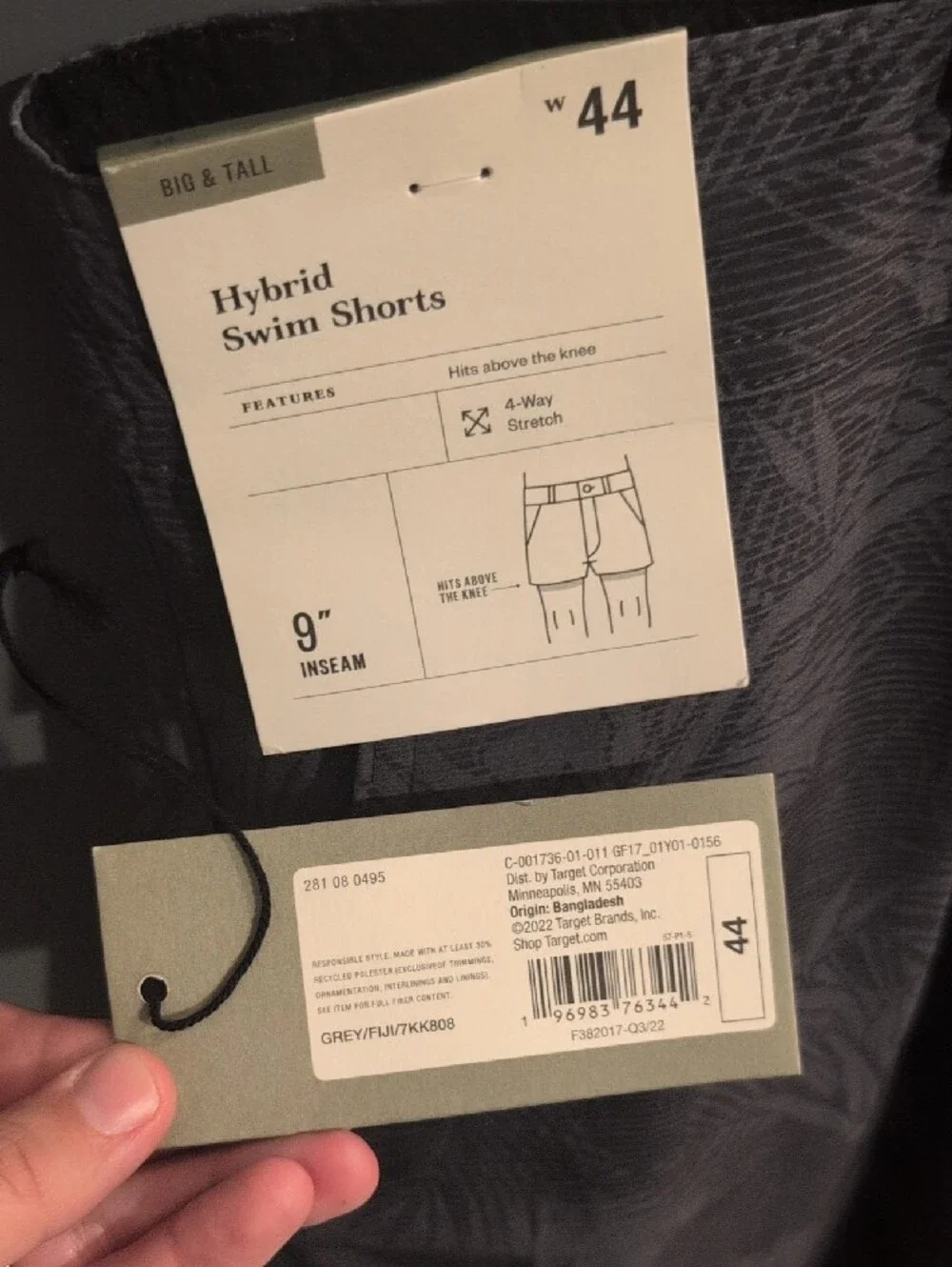 Target Hybrid Swim Shorts in Grey